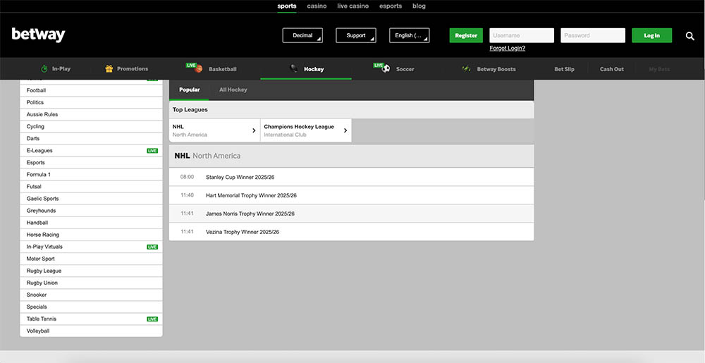 Betway Canada SPorts review