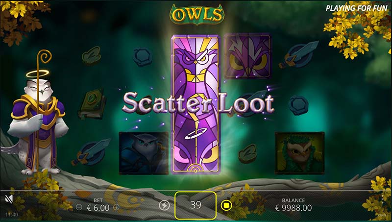 Owls slot game by Nolimit City