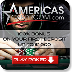 Americas Cardroom sign up bonus