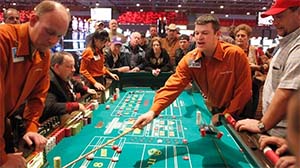 Craps is commonly found at casinos across the world