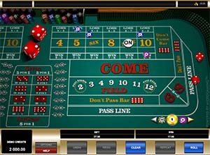 Craps - Microgaming RNG version 