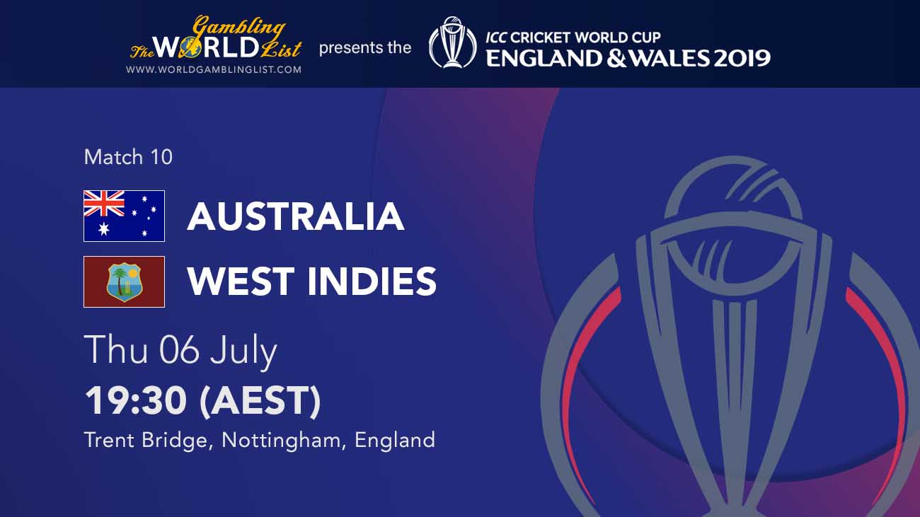 ICC World Cup preview - Australia vs West Indies predictions - June 6