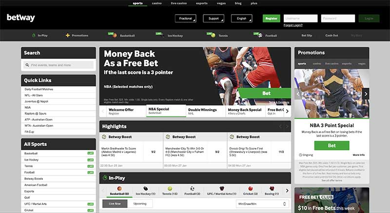 Betway sports betting 