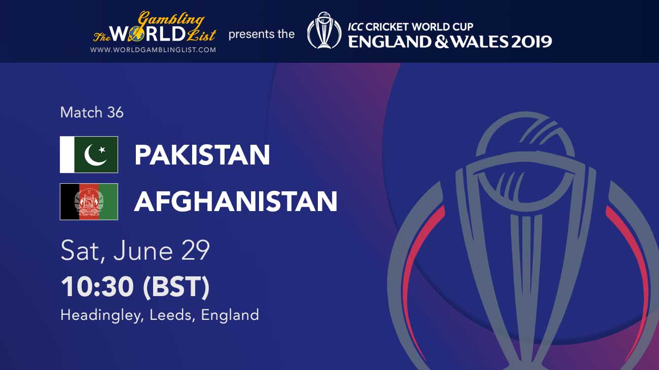 ICC World Cup Betting - Pakistan v Afghanistan betting preview