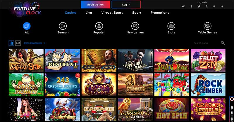 Fortune Clock Casino review