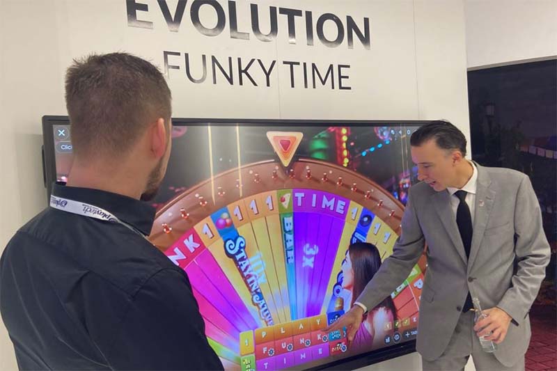 Funky Time was one of the new games Evolution Group relased at ICE London.