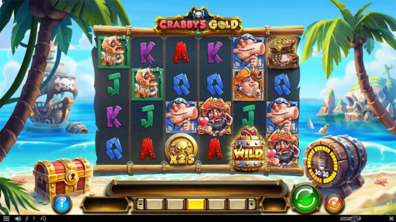 Crabby's Gold is one of three new slot released in July 2025 by Play 'n Go