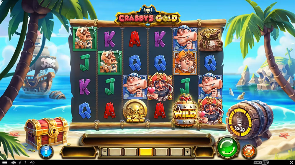 Crabby's Gold is one of three new slot released in July 2025 by Play 'n Go