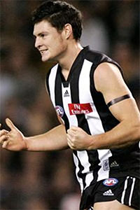 Marty Clarke in his Collingwood days