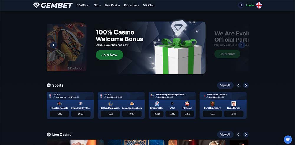 GemBet offers sports betting casino in SGD