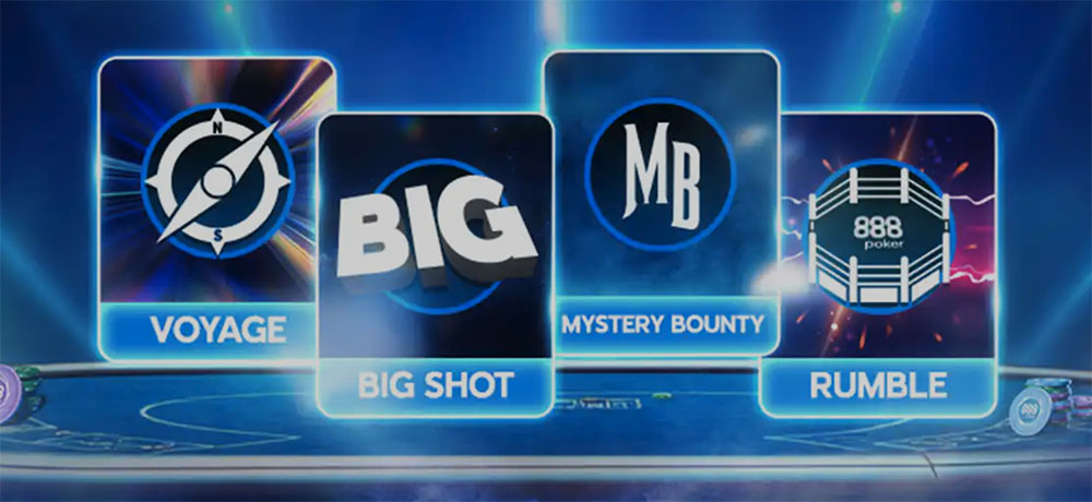 888Poker has a huge selection of poker types available