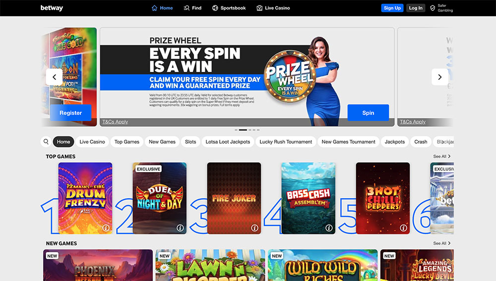 Betway is available in the United Kingdom