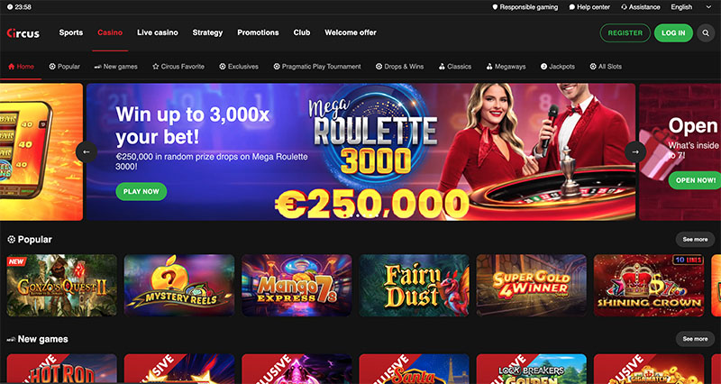 Circus is a top gambling operator in the Netherlands