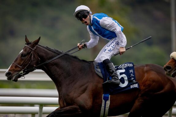Maxime Guyon and Sosie win at Hong Kong INternational Races