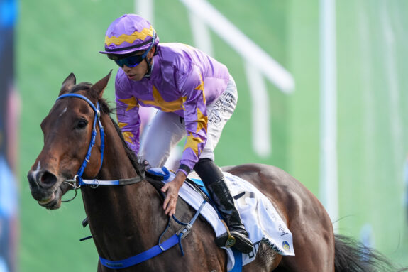 Little Paradise wins the Hong Kong Classic Mile at Sha Tin on Sunday.