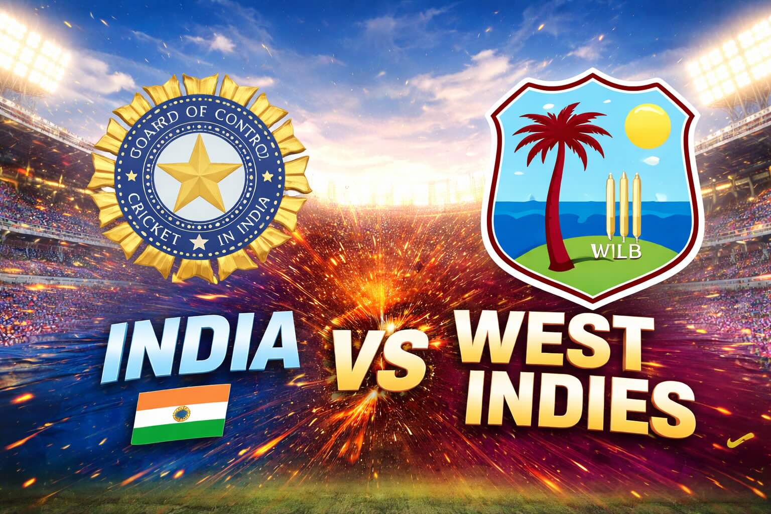 India v West Indies for Super 8 at World Cup
