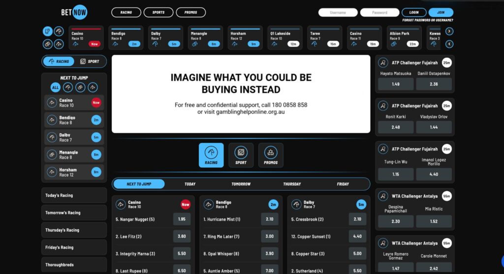 Betnow is a new Australian betting company