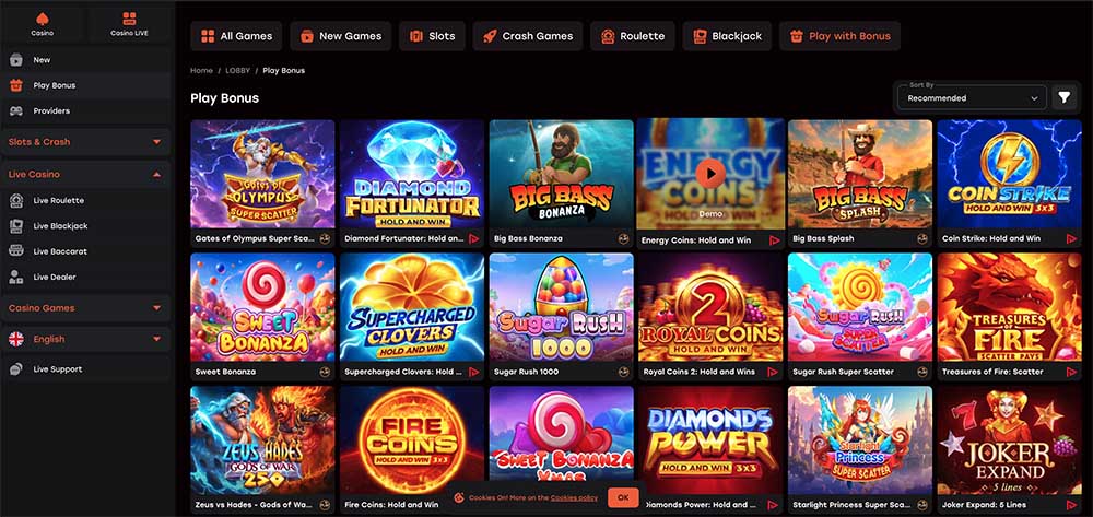 There are thousands of real money slots at LuckyHaul.io
