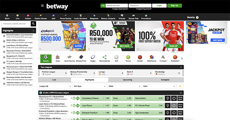 Betway south africa is a popular sports betting site