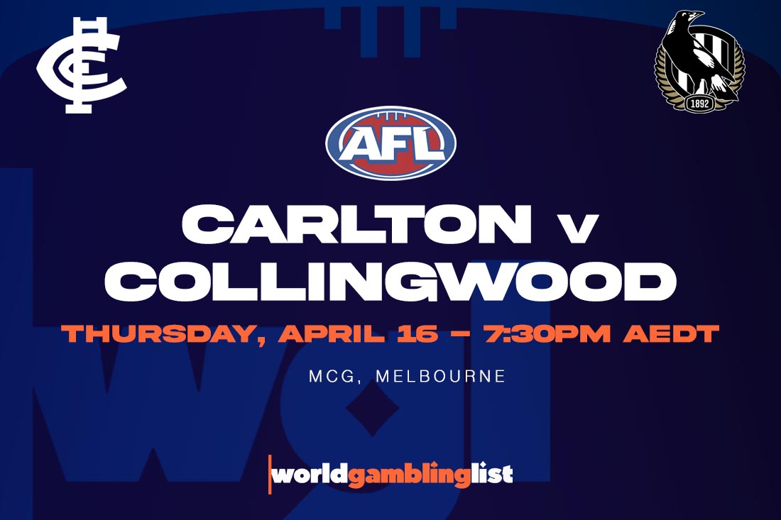 Carlton Blues v Collingwood Magpies betting tips for Thursday night.