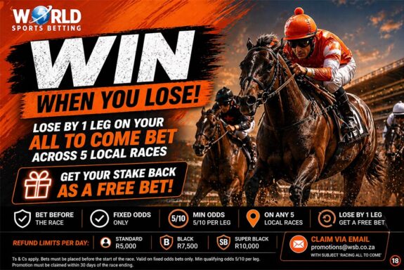 WorldSportsbetting giving insurance on acca bets on racing
