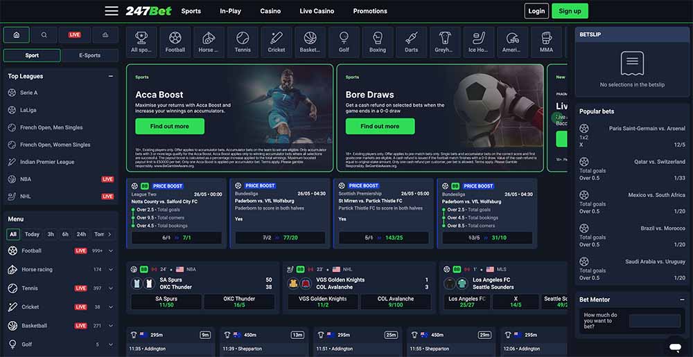 247Bet is a good sports betting option