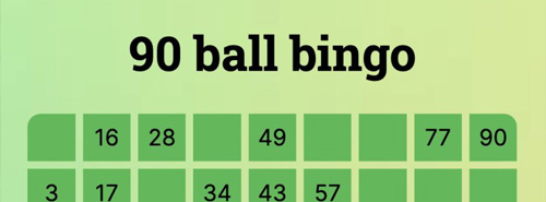 90 ball bingo
