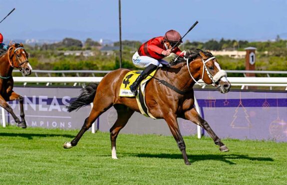Jan Van Goyen looms as a live chance in the Durban July