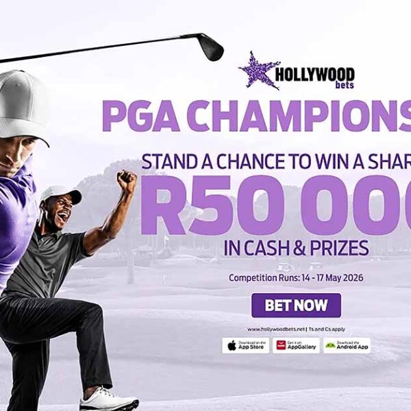 HollywoodBets giving customers R50k in cash and prizes in PGA Championship promo