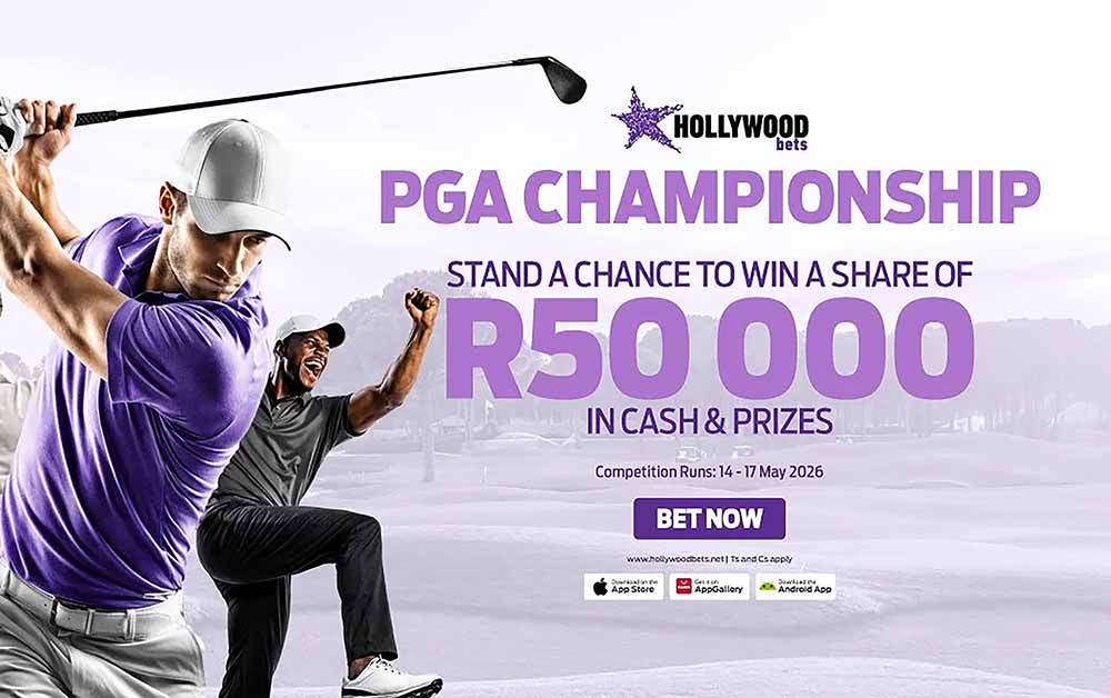 HollywoodBets giving customers R50k in cash and prizes in PGA Championship promo