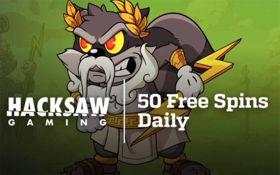 Playabets giving away daily free spins via Hacksaw promotion