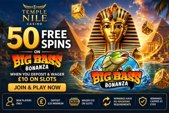 Temple Nile Casino free spins offer