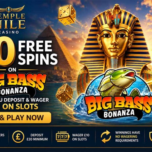 Temple Nile Casino free spins offer