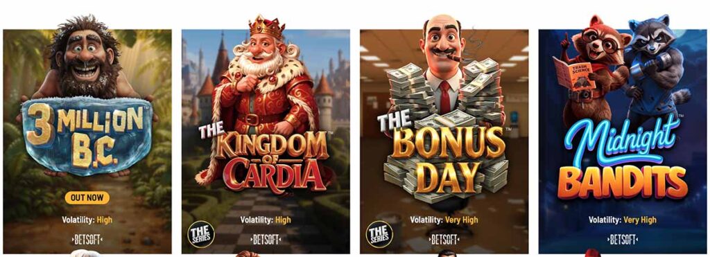 Betsoft is constantly releasing new games.