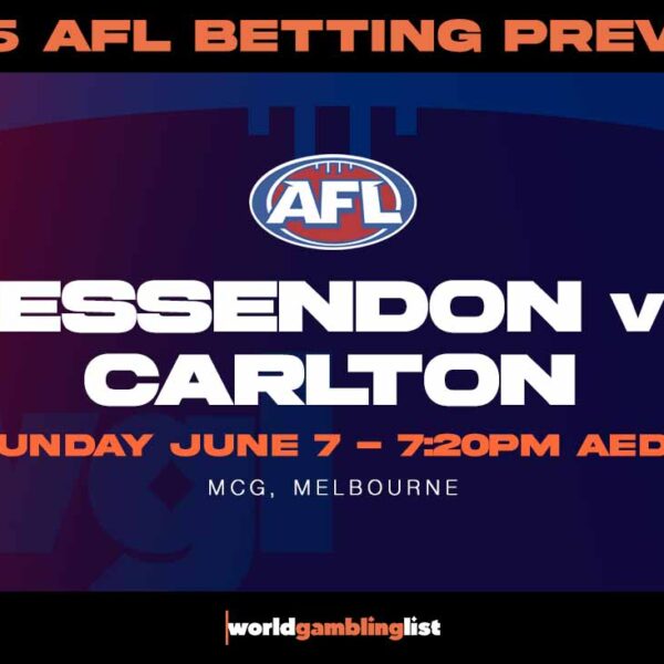 Essendon v Carlton betting tips for AFL round 13 2026