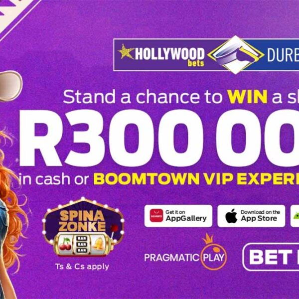 Enter HollywoodBets slots tournament and win cash prizes or VIP experience to Durban July 2026