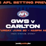 GWS v Carlton betting tips for AFL round 15 2026