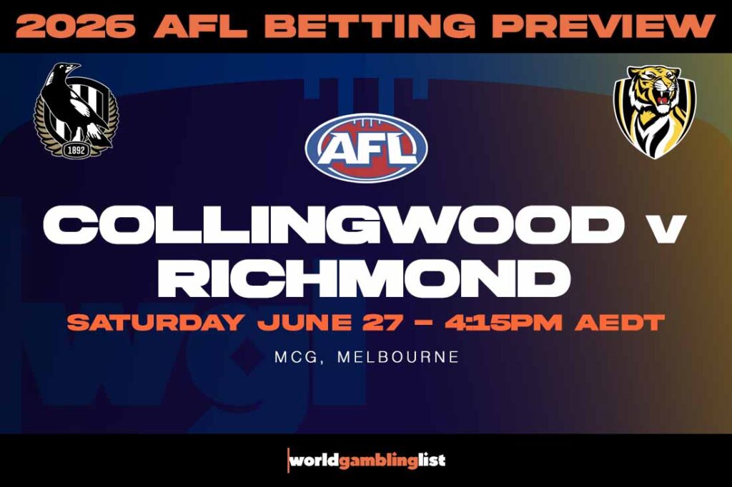 Collingwood v Richmond betting tips for June 27, 2026