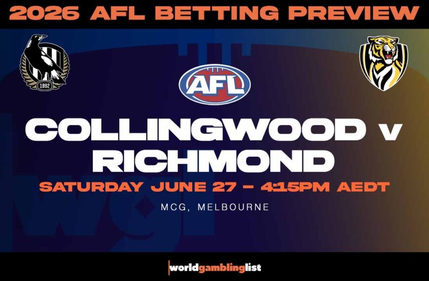 Collingwood v Richmond betting tips for June 27, 2026