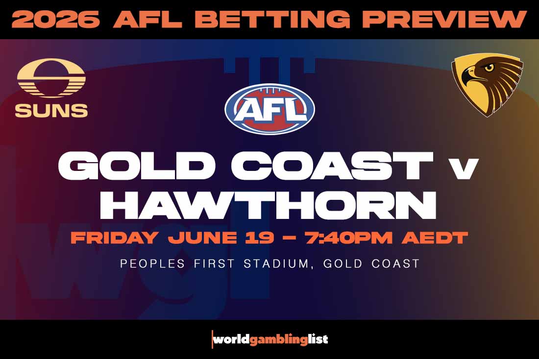 Gold Coast v Hawthorn betting tips for AFL round 15 2026