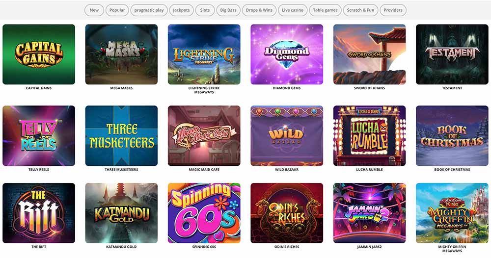 Vauhti Casino games