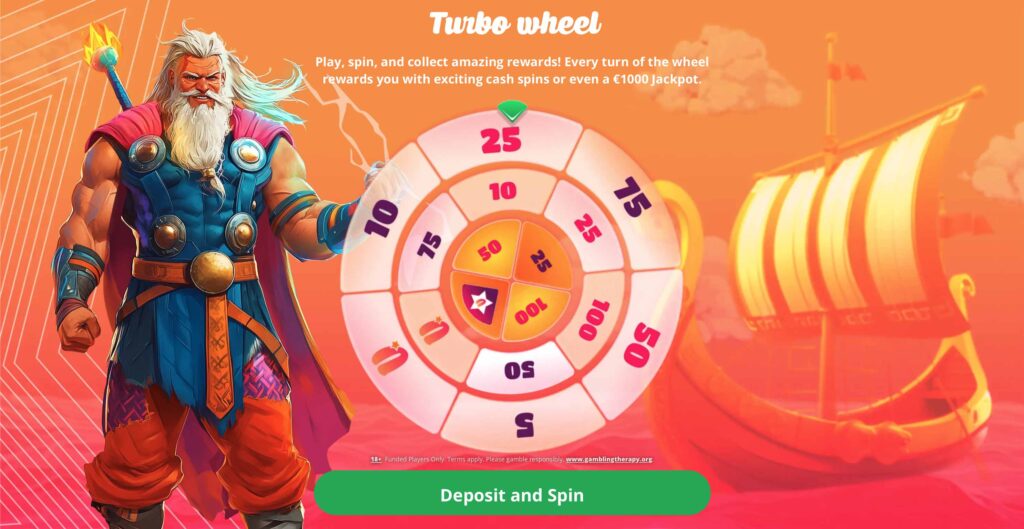 Vauhti Casino Turbo Wheel promotion