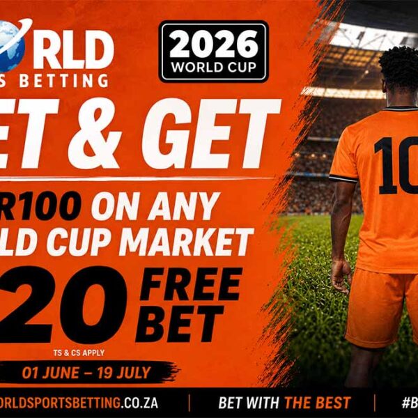 WorldSportsBetting promotion giving customers free bets for placing World Cup wagers