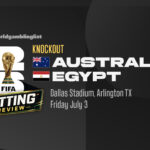 Australia V Egypt World Cup Betting