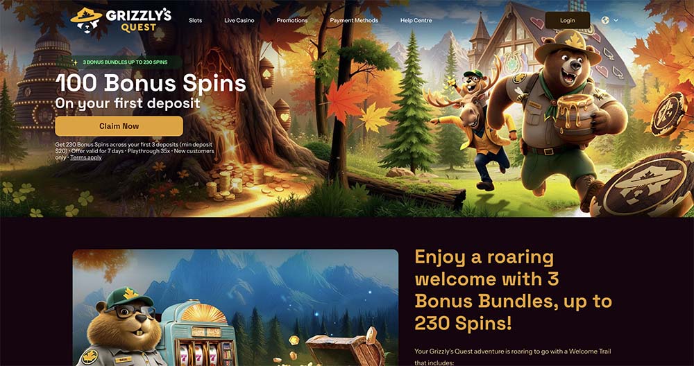 Grizzly's Quest Casino review