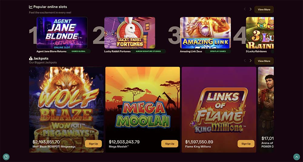 Grizzly's Quest has a huge selection of real money slots
