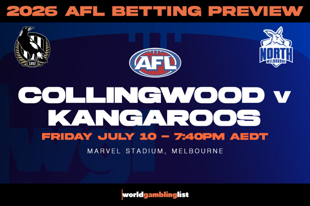 Collingwood v Kangaroos betting tips - AFL round 18 2026