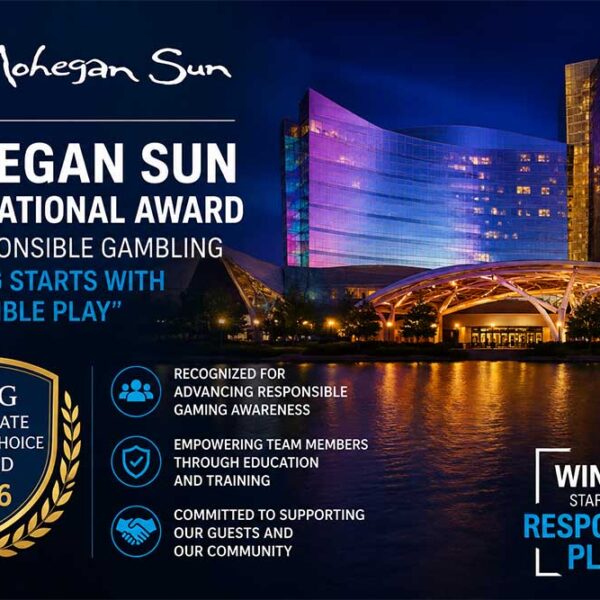 Mohegan Sun wins responsible gambling award