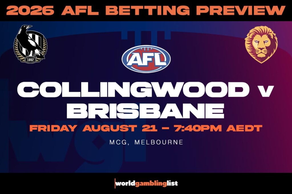 Collingwood vs Brisbane betting tips for AFL round 24 2026