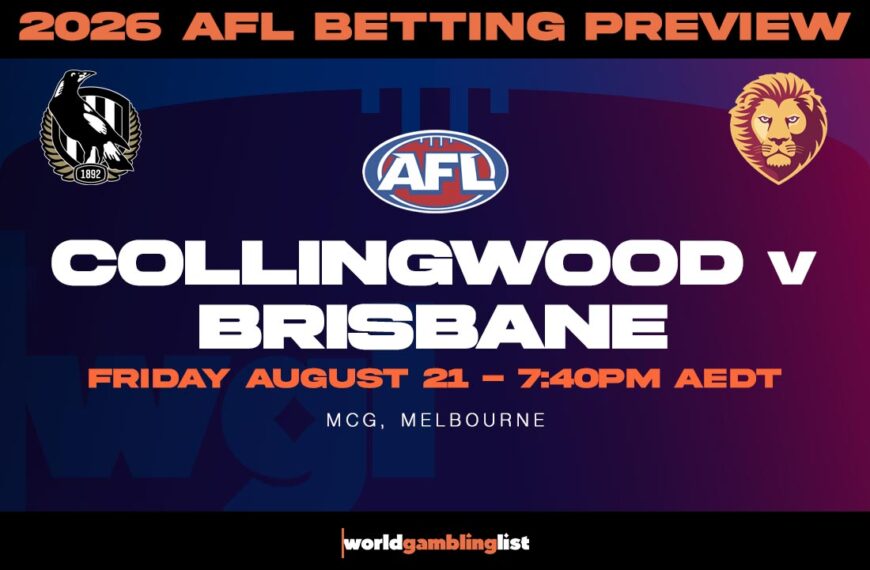 Collingwood vs Brisbane betting tips for AFL round 24 2026